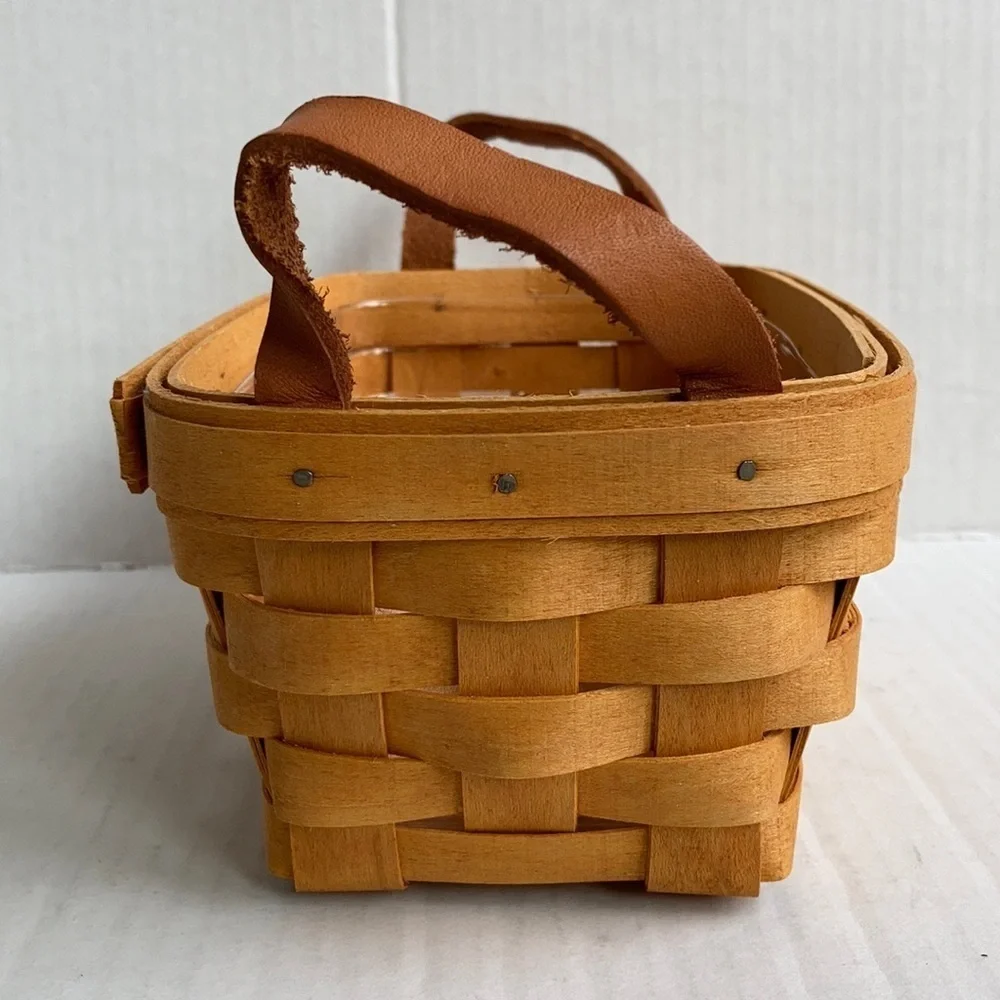 Vintage Longaberger small rectangular basket liner